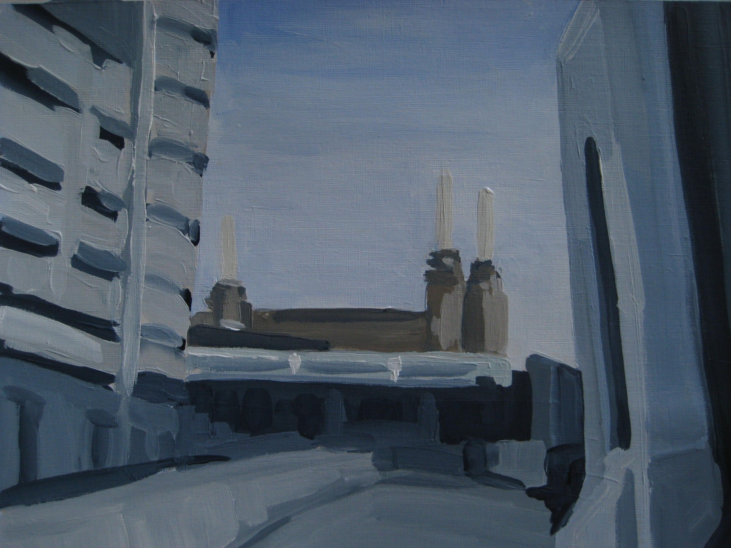View from Sopwith Way of Battersea Power Station. just off Queenstown Road by Sarah Adams