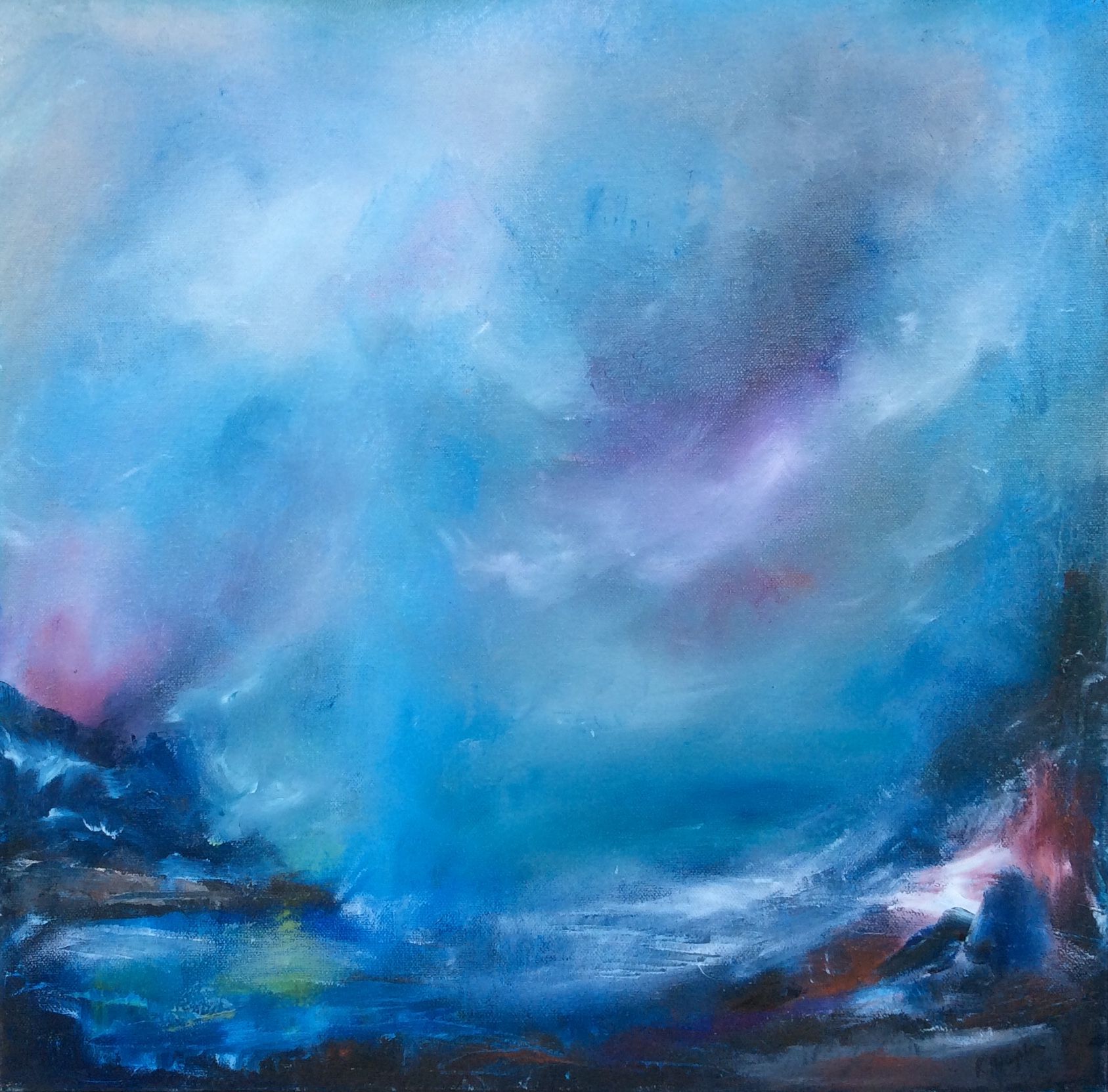 Storm at sea by Rosemary Houghton