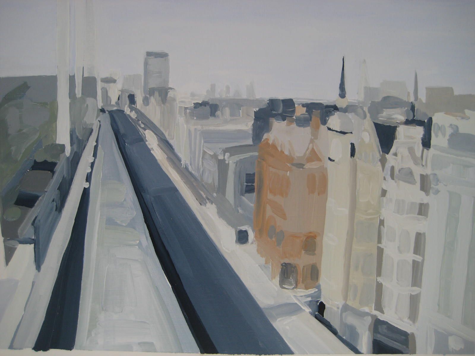 Oxford Street from the John Lewis rooftop. by Sarah Adams