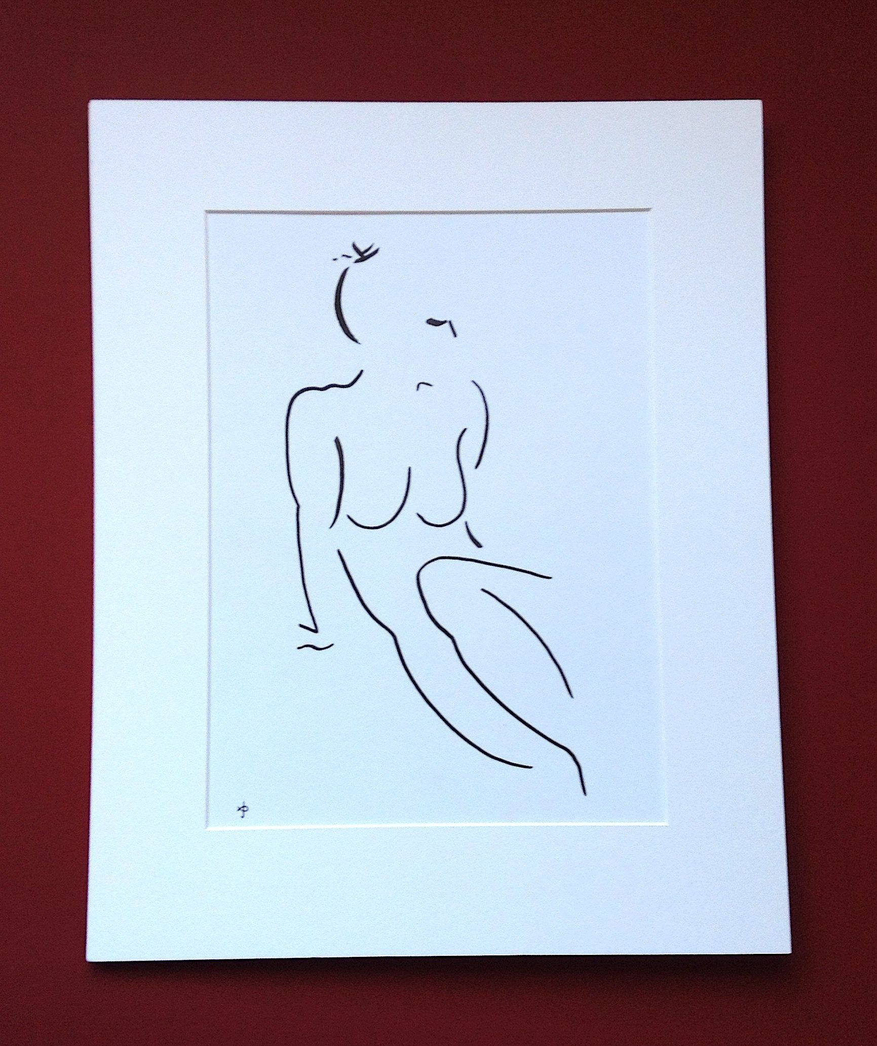 Nude Drawing from Series 7 No.17C by David Jones