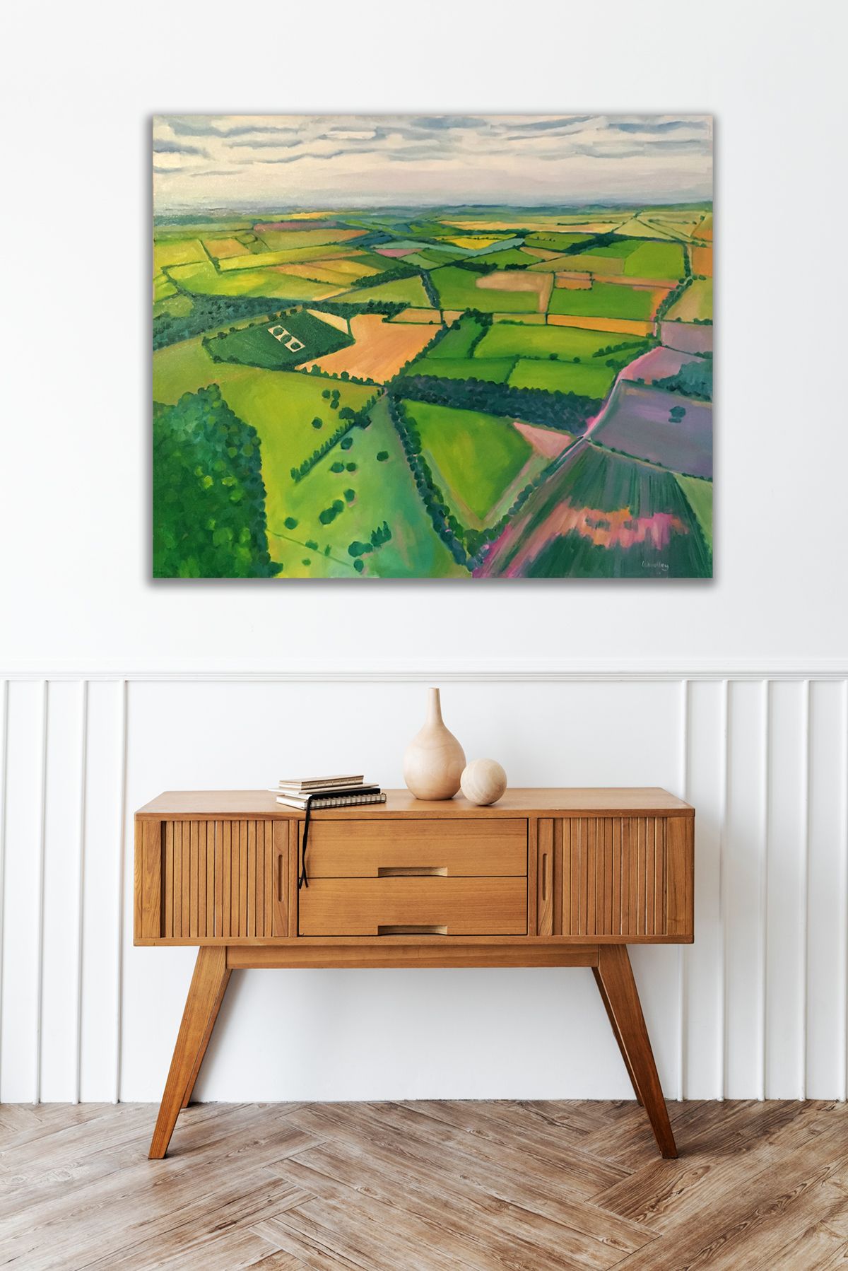 Aerial view of Cotswolds by Eleanor Woolley - Secondary Image