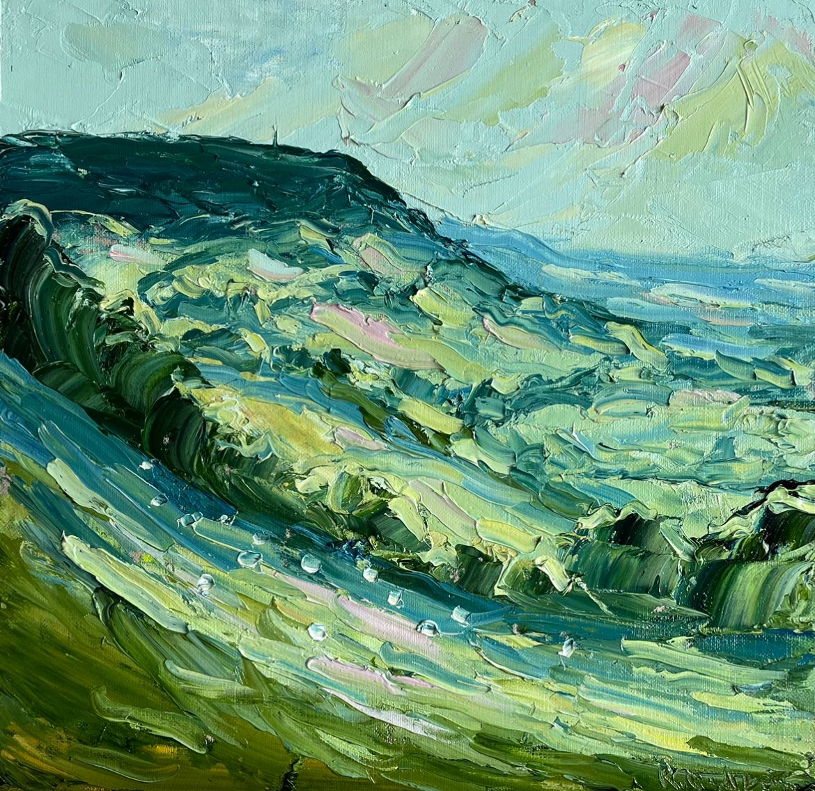 From Stinchcombe Hill, morning  by Rupert Aker