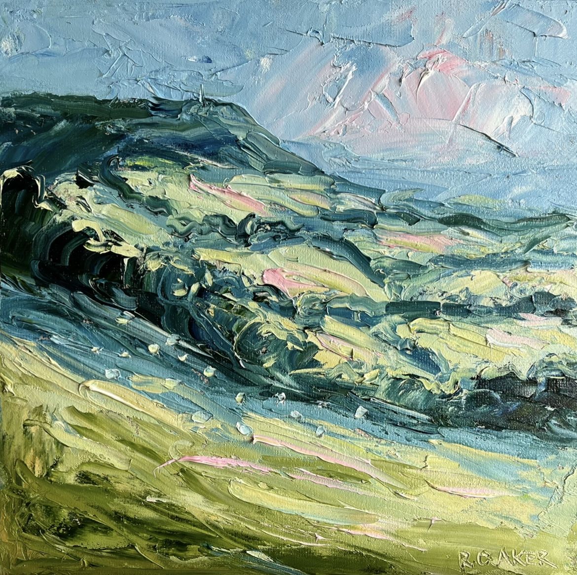 From Stinchcombe Hill, evening  by Rupert Aker