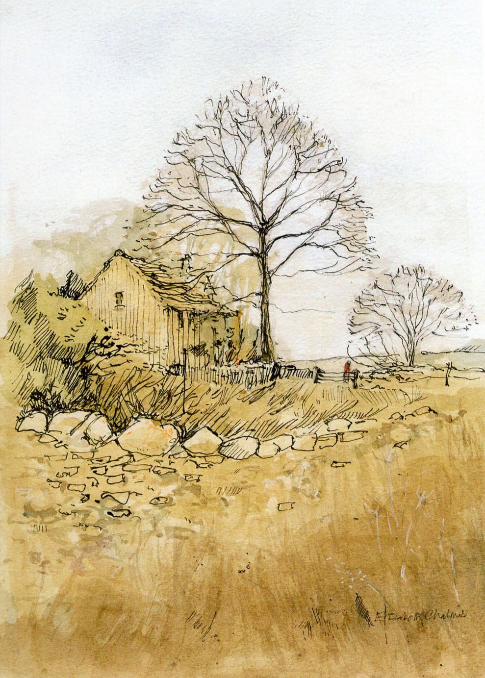 Winter Trees in the Cotswolds by Elizabeth Chalmers