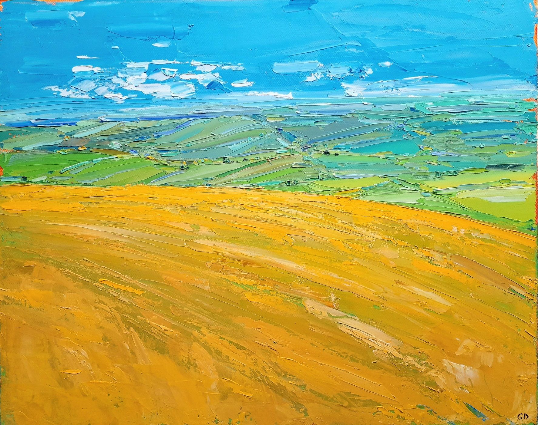 Barley Field View by Georgie Dowling