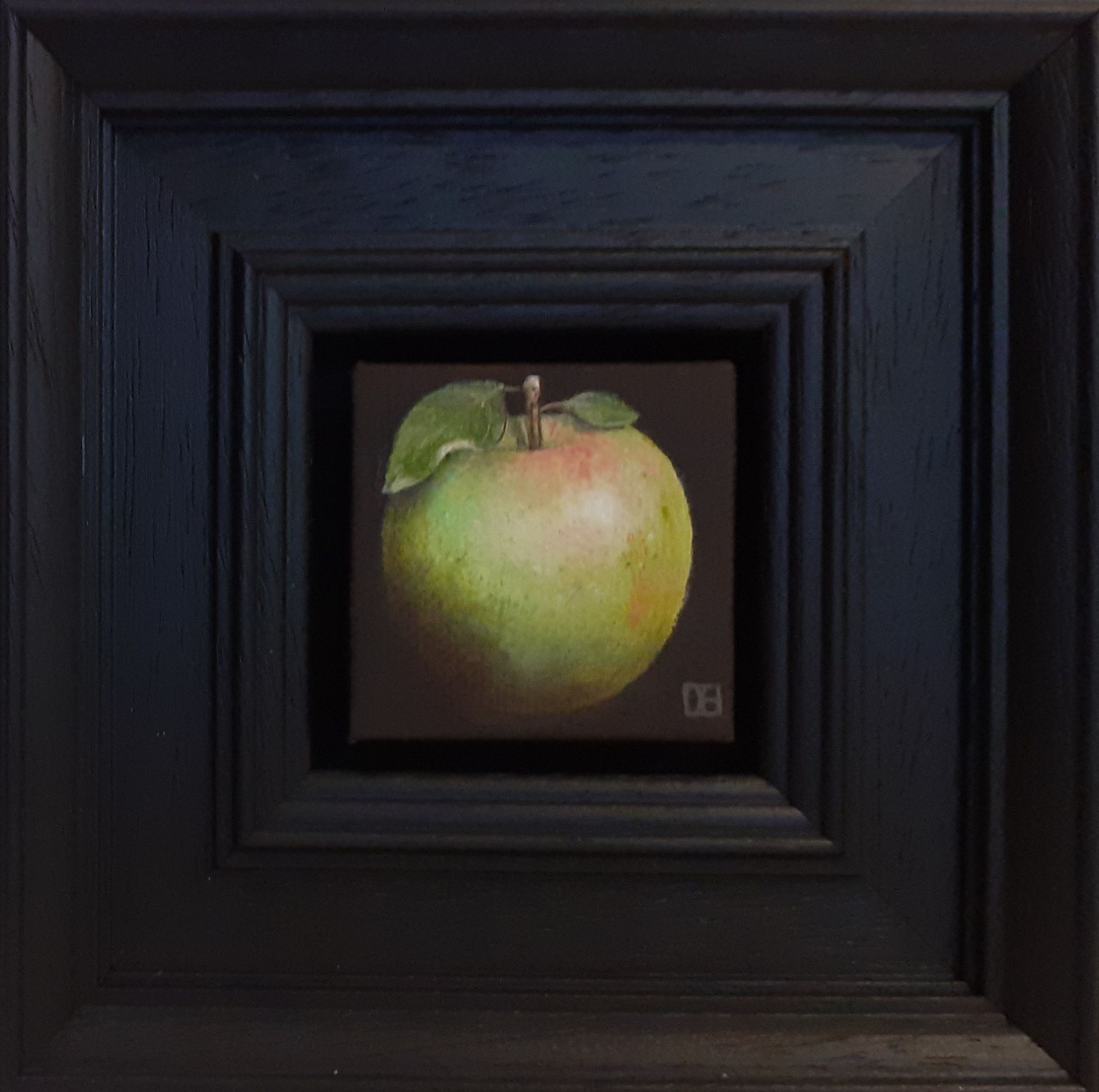 Pocket Green Apple With Red Stripe by Dani Humberstone