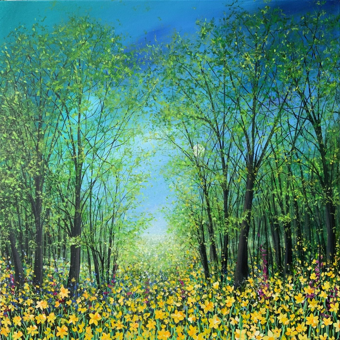Moonlit Daffodils by Jan Rogers