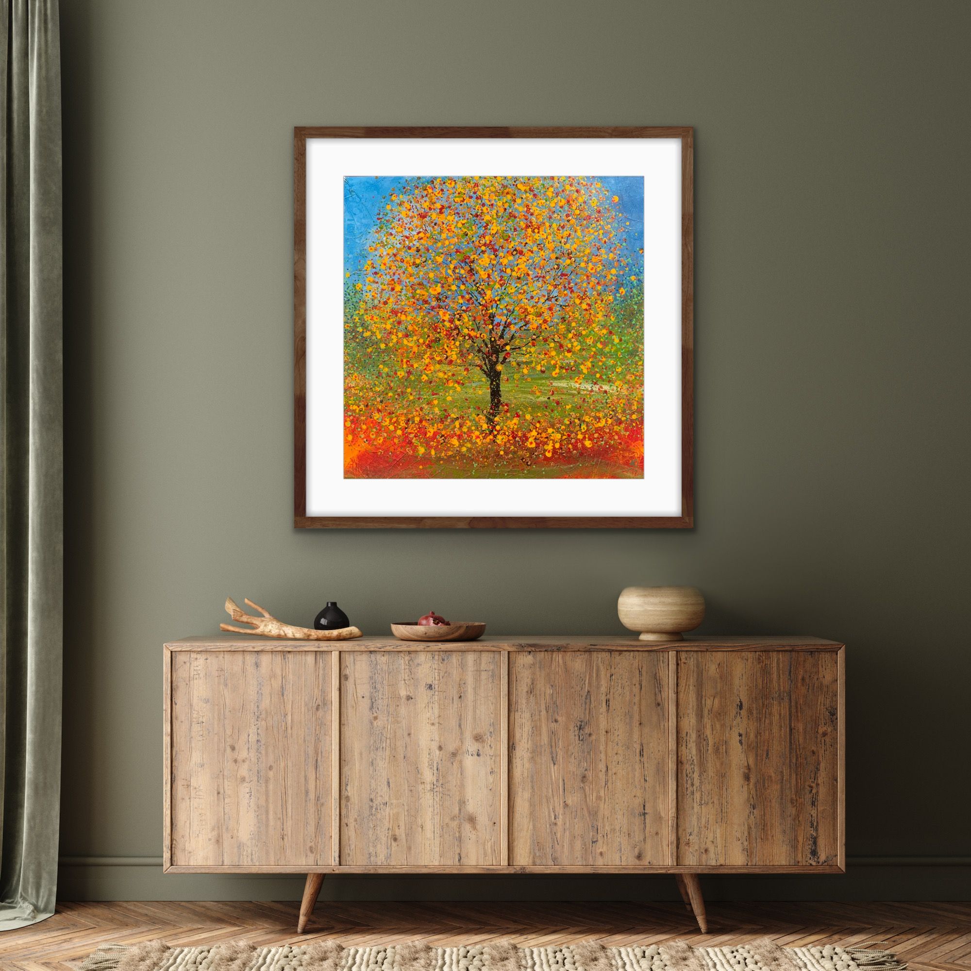Abstract Autumnal Blossom by Jan Rogers - Secondary Image