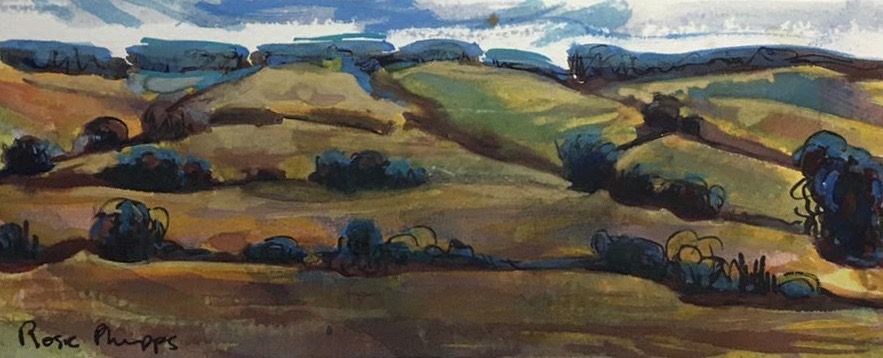 Cotswolds Landscape III by Rosie Phipps