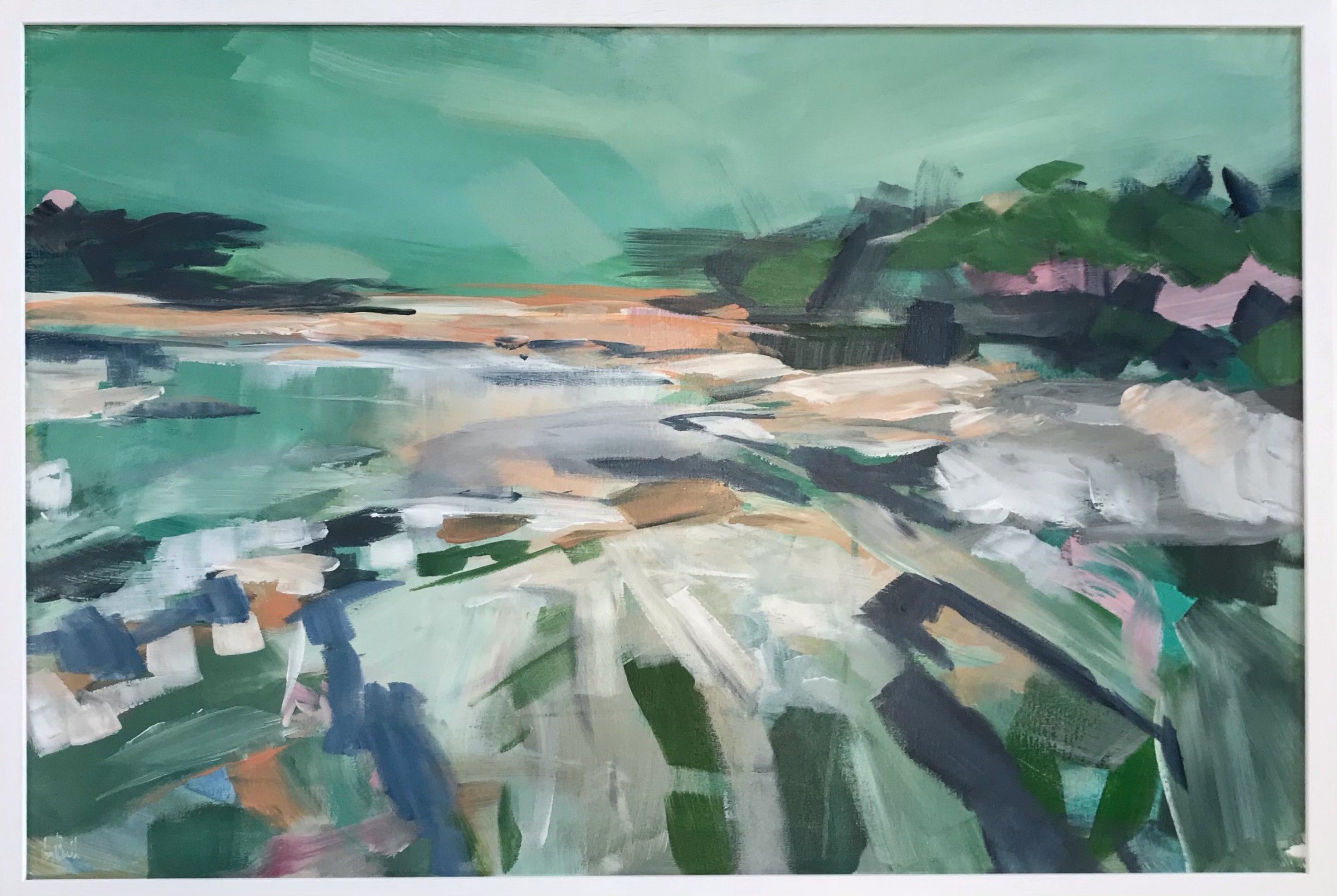 Green Sky Loch Fyne by Mary McDonald
