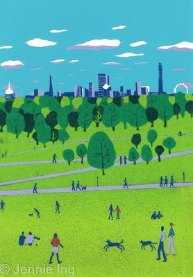 Primrose Hill: The View by Jennie Ing