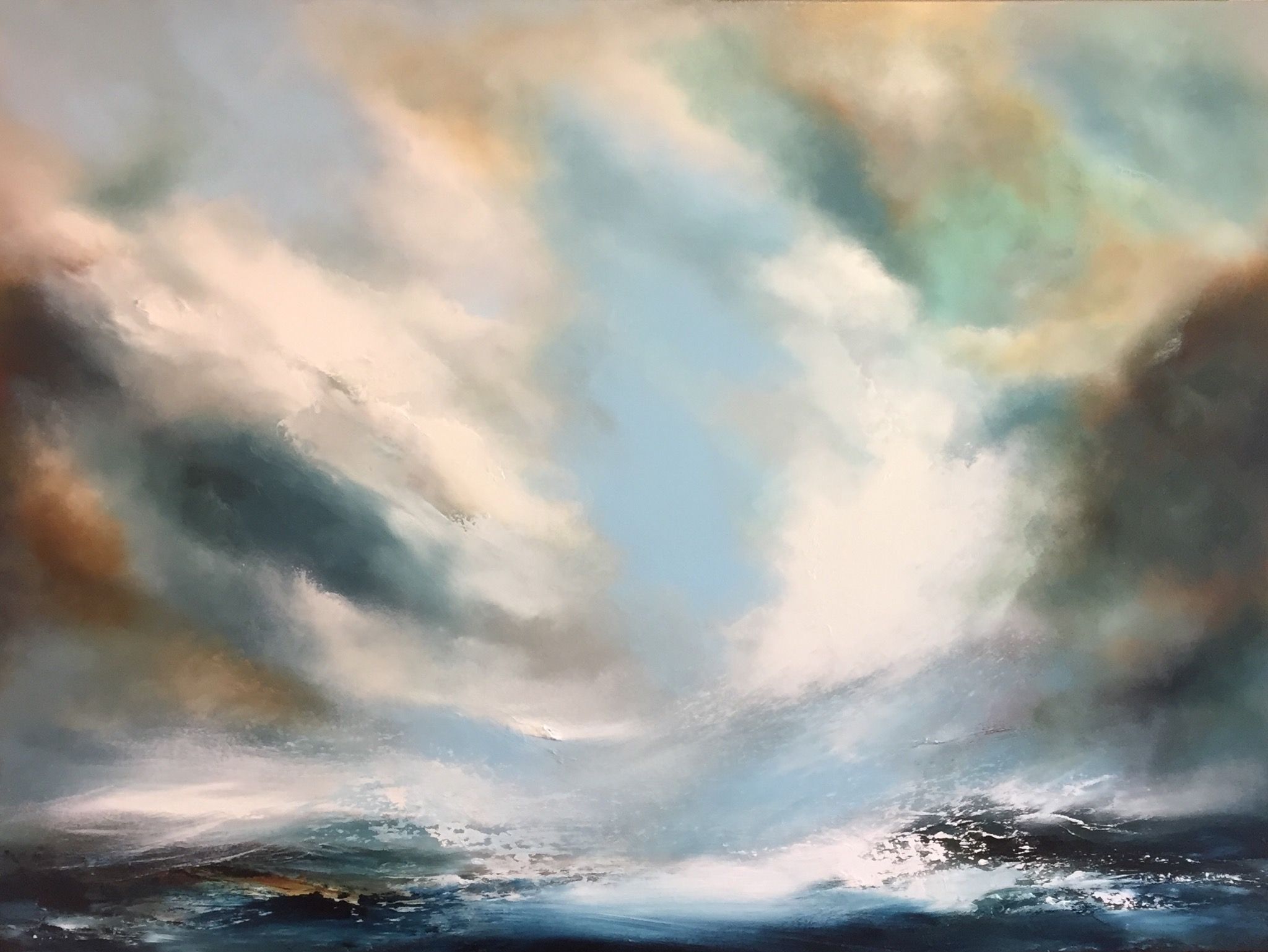 Billowing Cloud Over Sea by Helen Howells