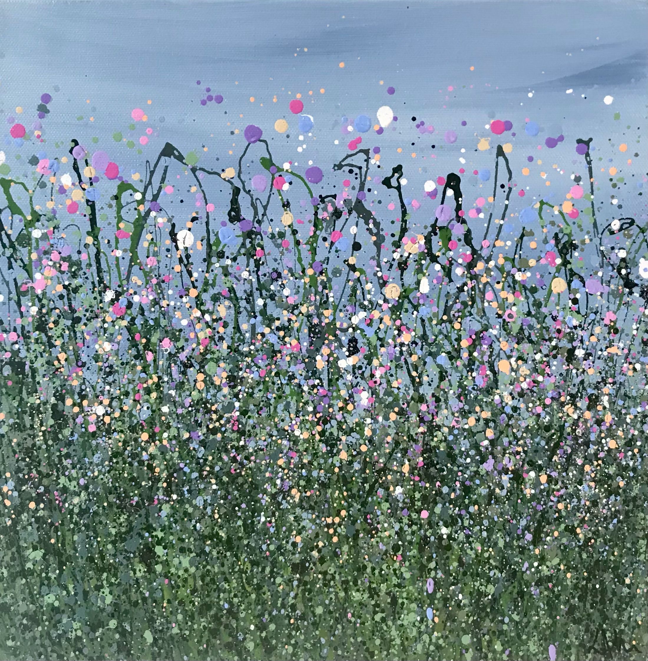 Muted Pink Meadows by Lucy Moore