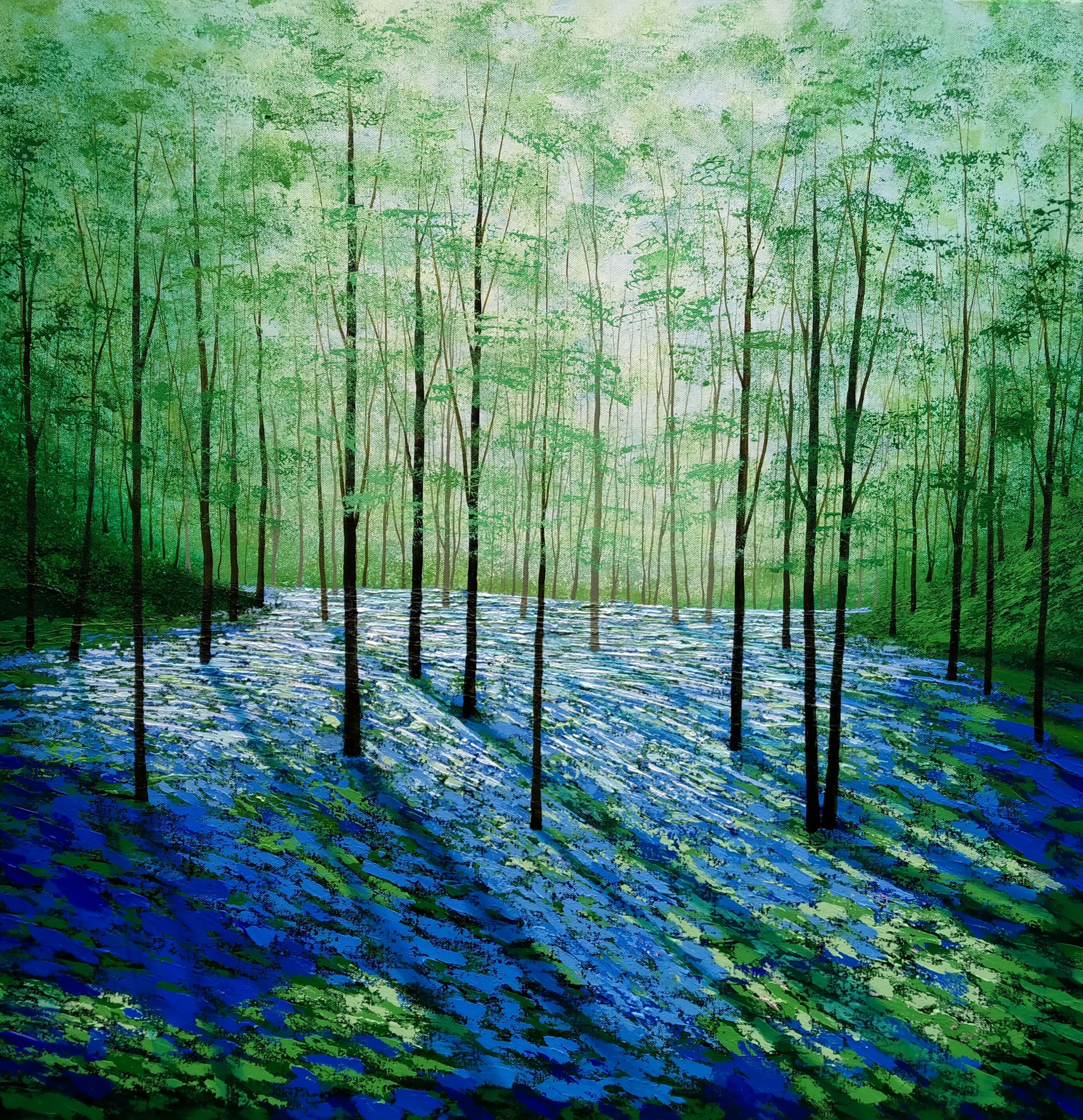 By the Bluebell Wood by Amanda Horvath