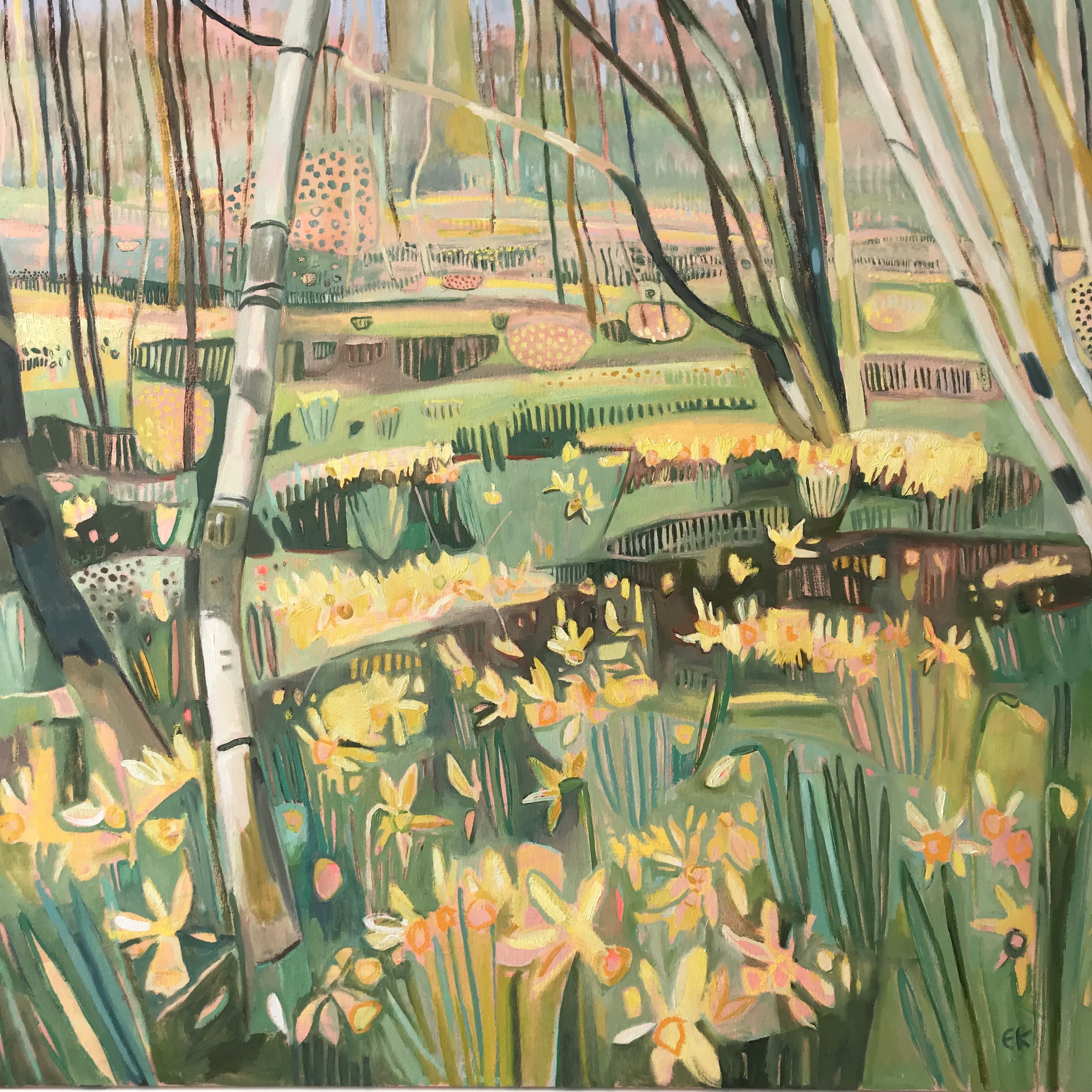 Wild Welsh Daffodils  by Elaine Kazimierczuk