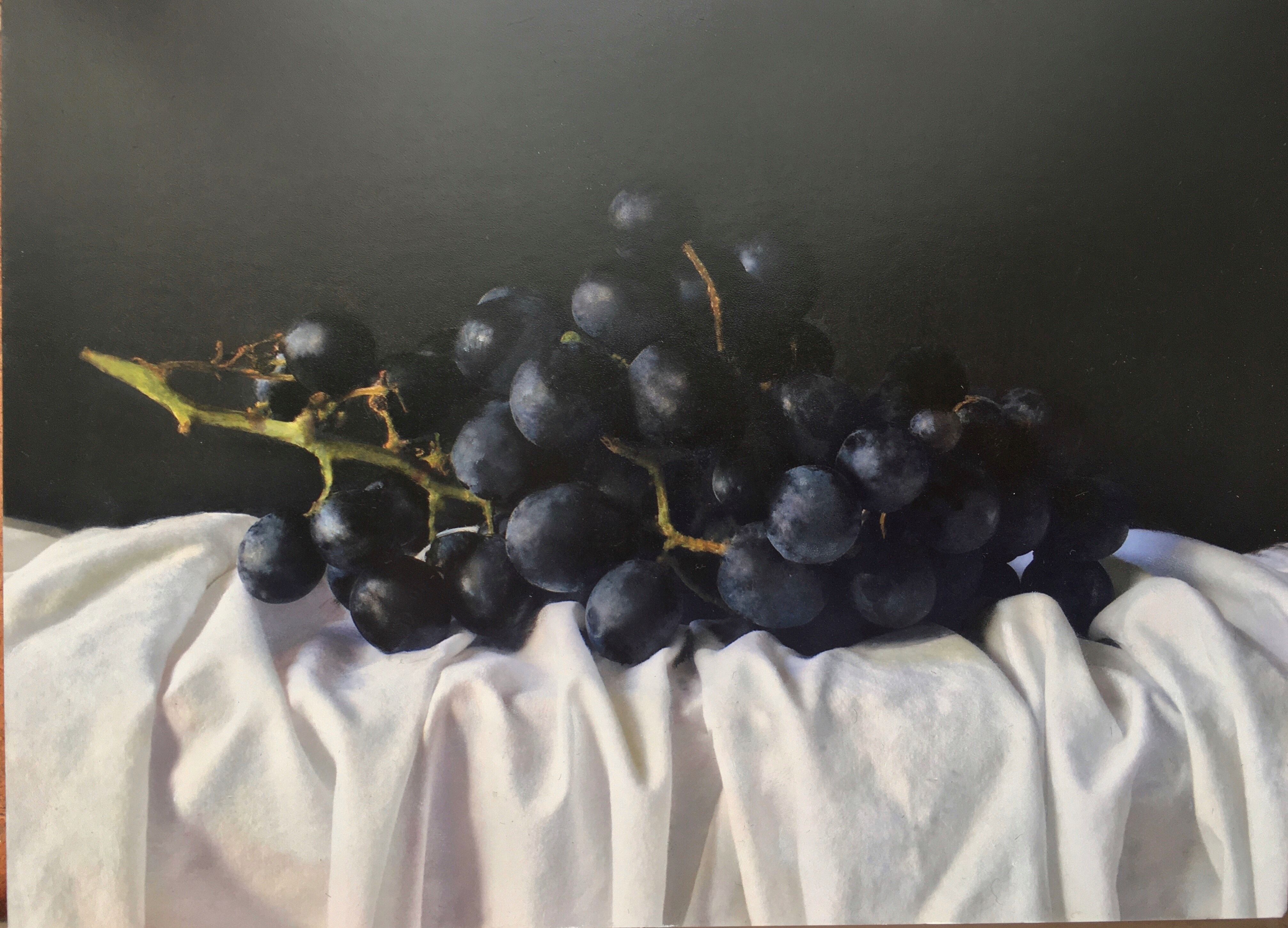 Black Grapes by Kate Verrion