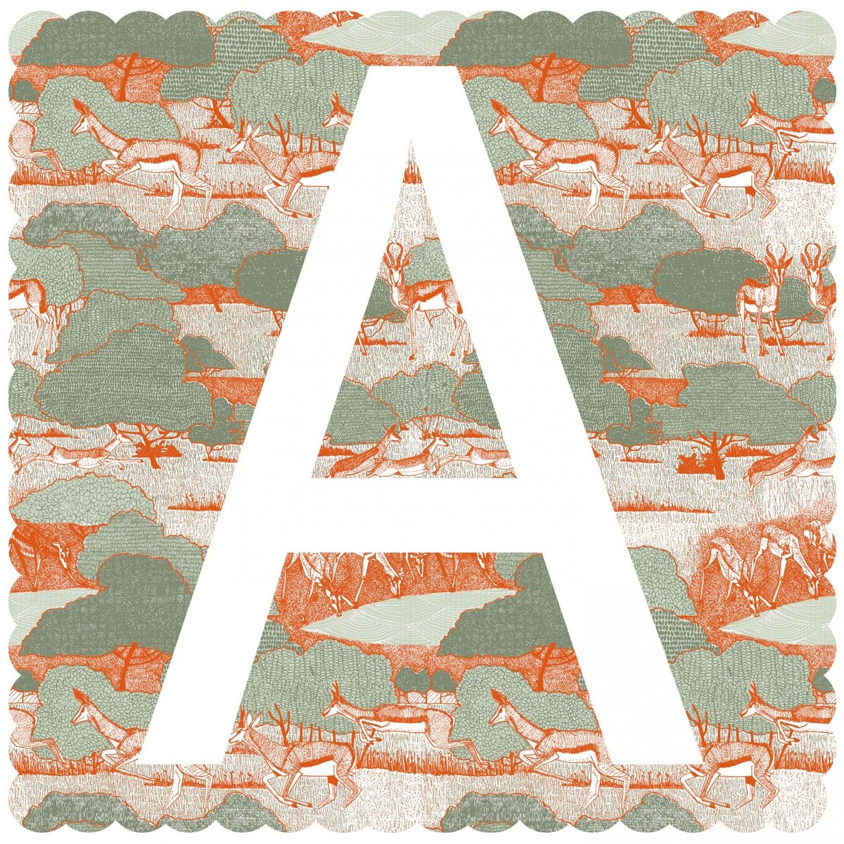 A is for Antelope (Large) by Clare Halifax