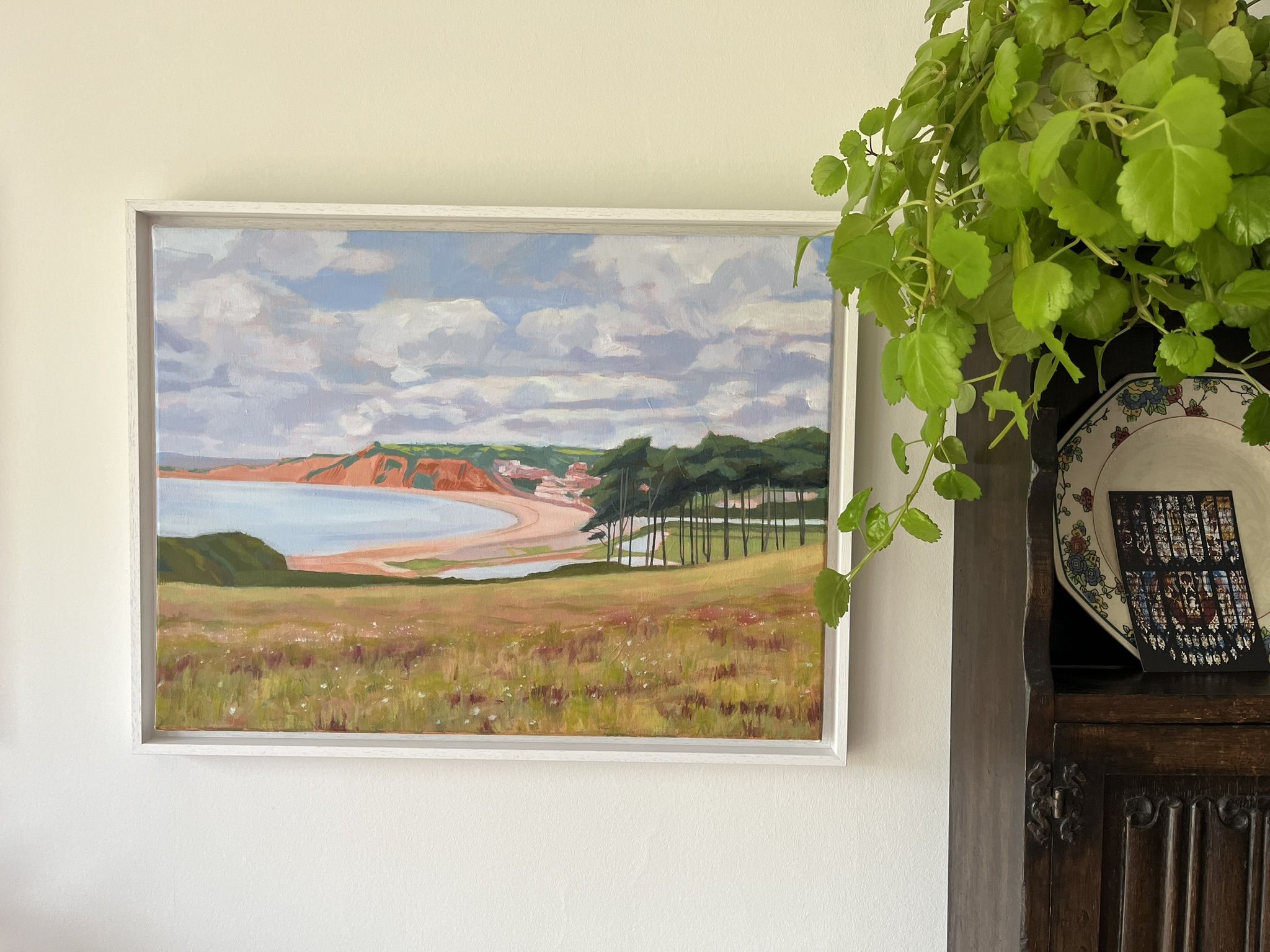 View of Budleigh Salterton from the Cliff by Margaret Crutchley - Secondary Image