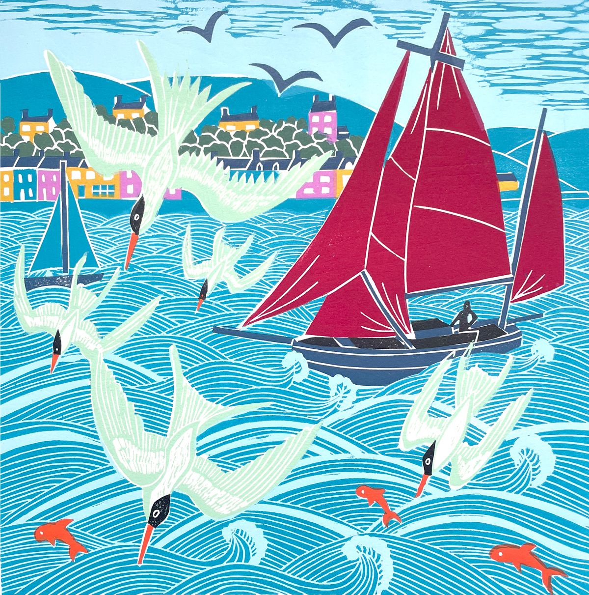 Terns on the Tide by Kate Heiss
