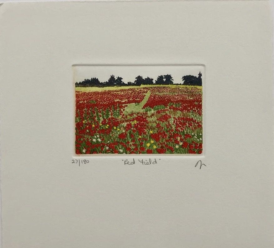 Red Field by Jan Dingle - Secondary Image