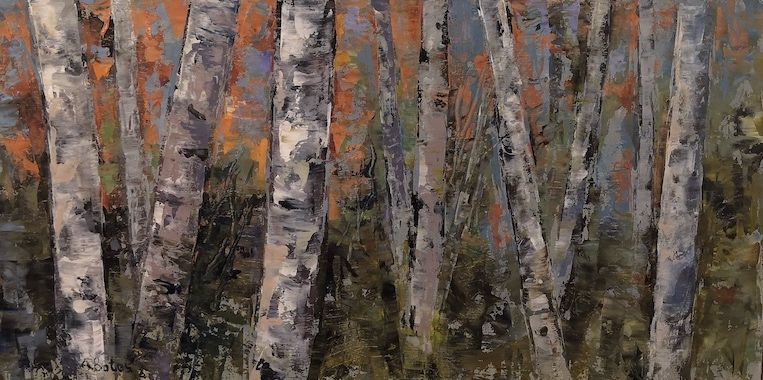 Birch Shapes by Andrea Bates