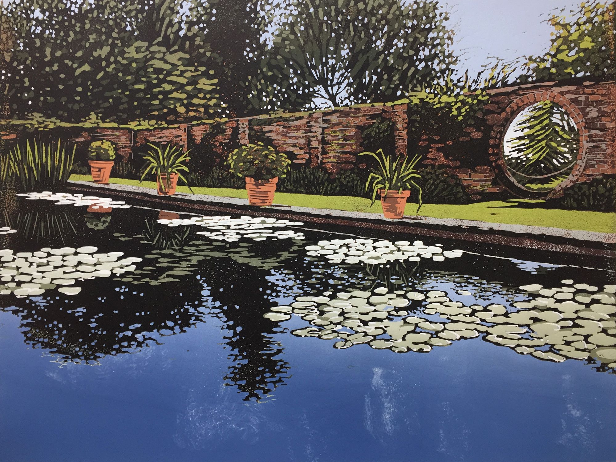 Claydon Pond Reflections by Alexandra Buckle