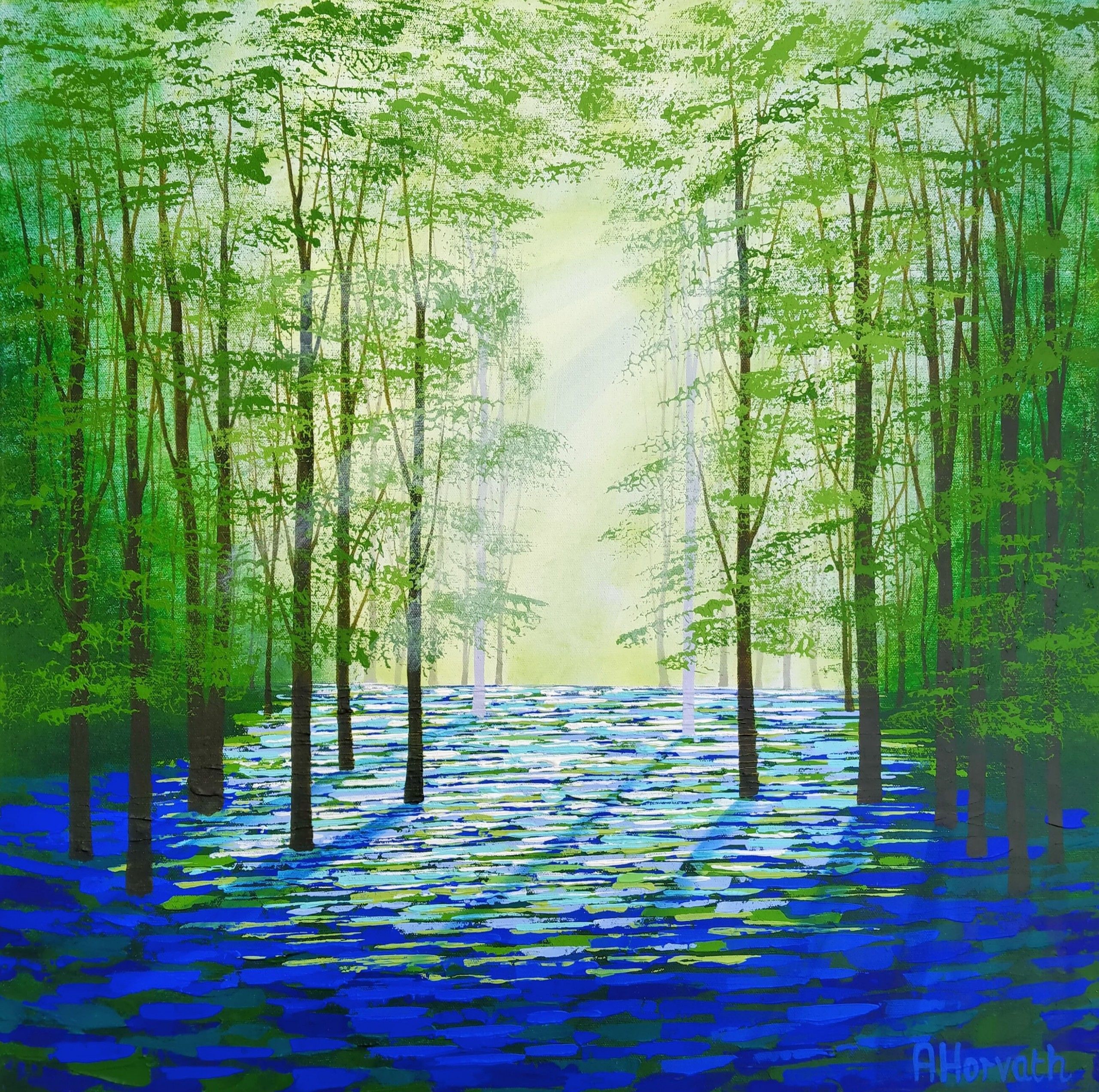 Sunlight Woods By Amanda Horvath by Amanda Horvath