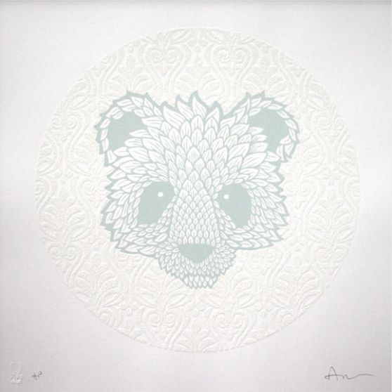 White Diamond Polar Bear by Andy Wilx