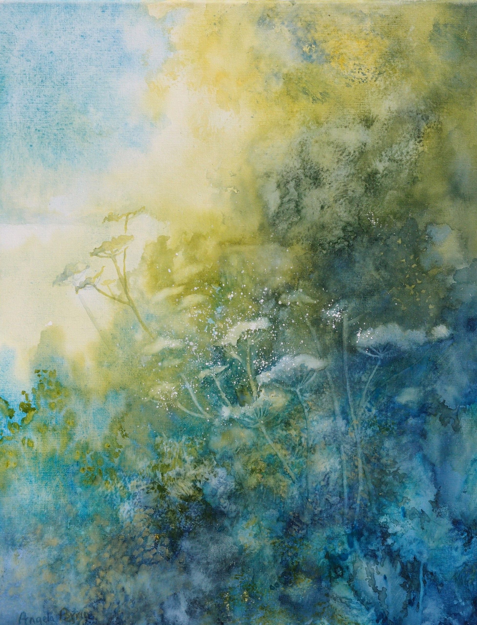 Summer Hedgerow by Angela Perrin