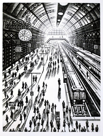 Another Arrival - King's Cross St Pancras Station by John Duffin
