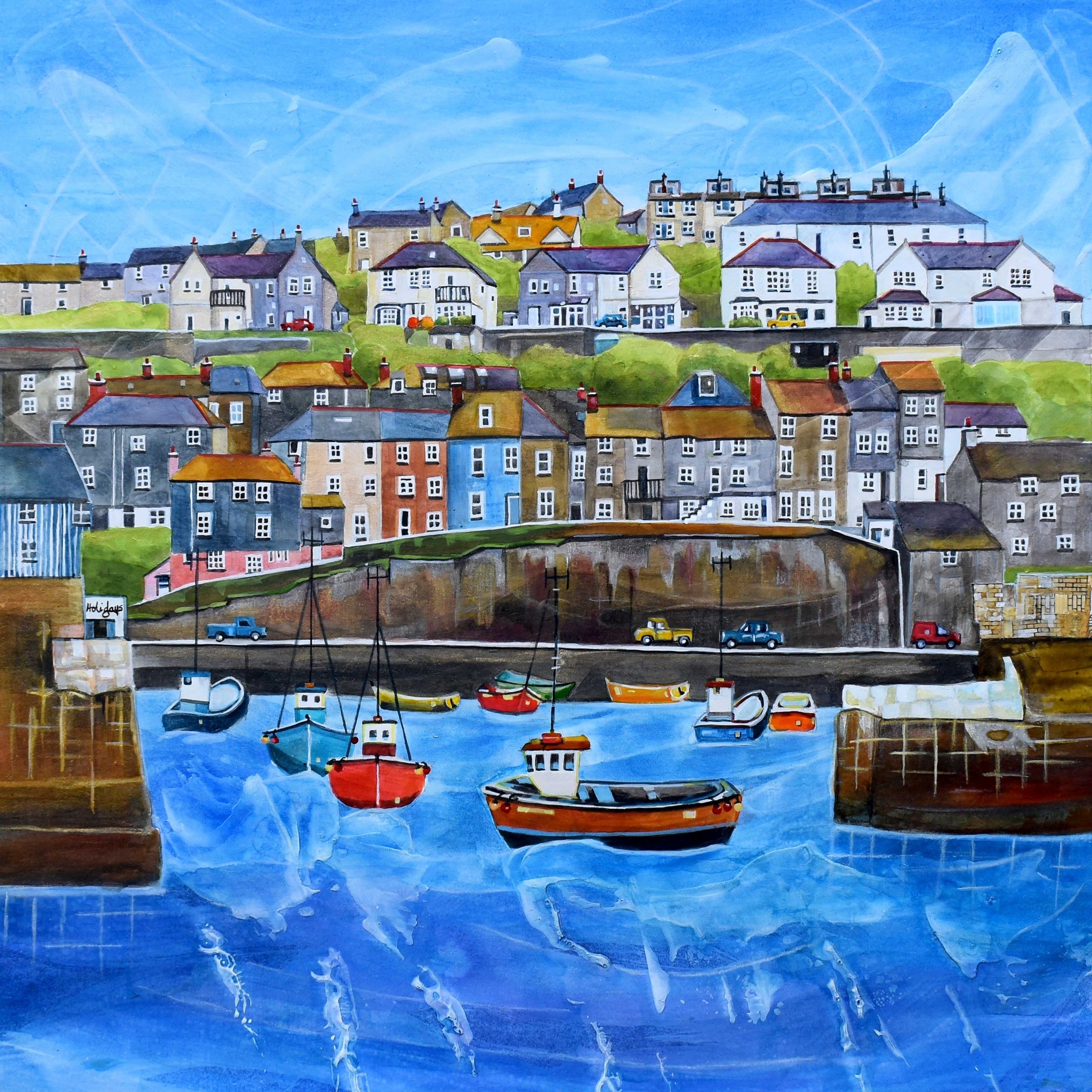 Mevagissey Harbour, Cornwall by Anya Simmons