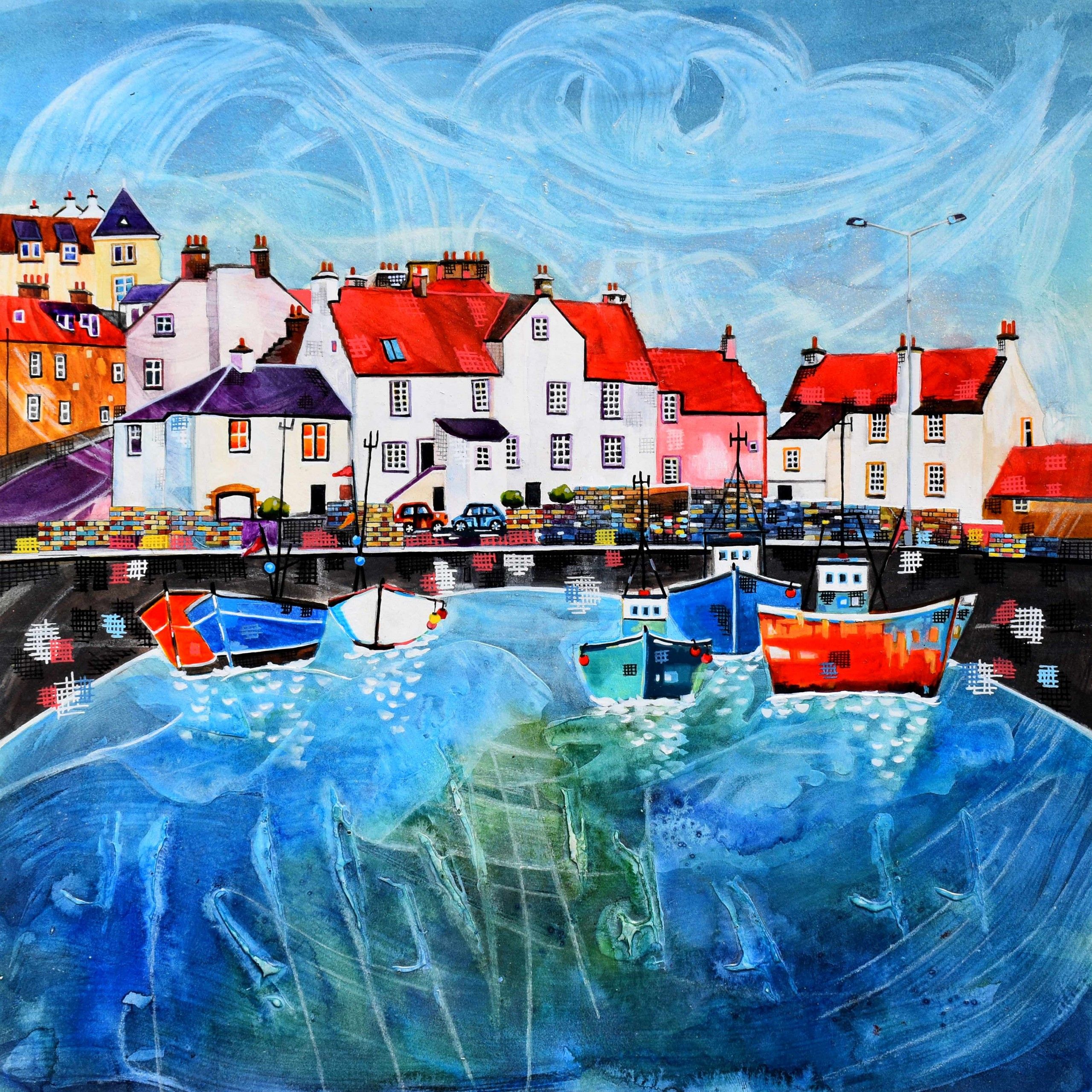 Pittenweem Harbour, Fife by Anya Simmons