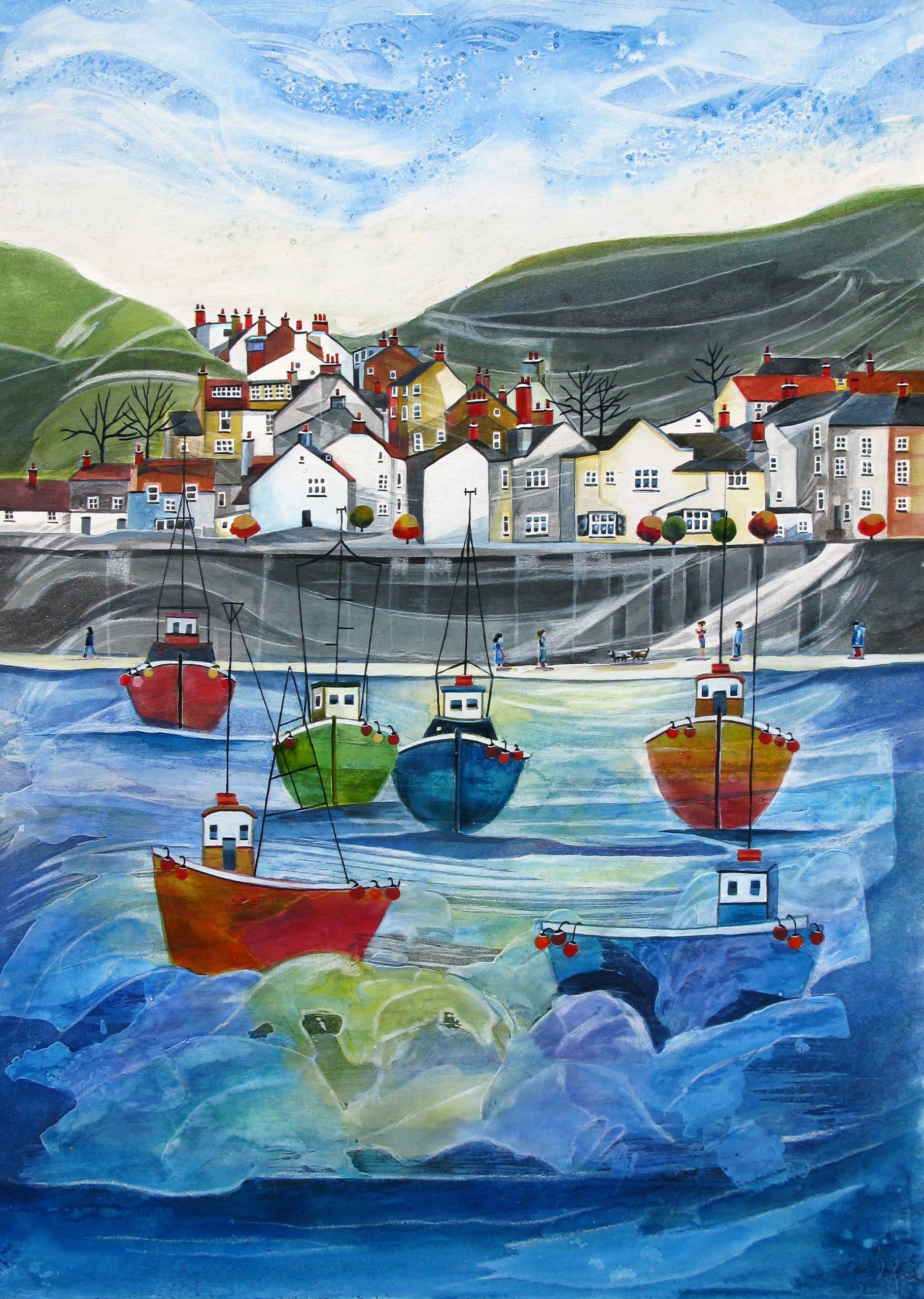 Staithes, Yorkshire by Anya Simmons