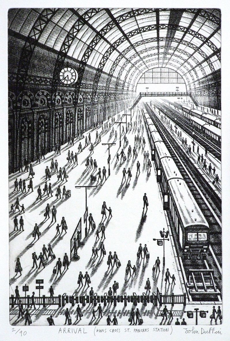 Arrival - King’s Cross St Pancras Station by John Duffin