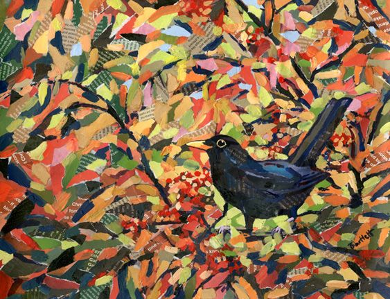 Autumn Blackbird by Paul Bartlett