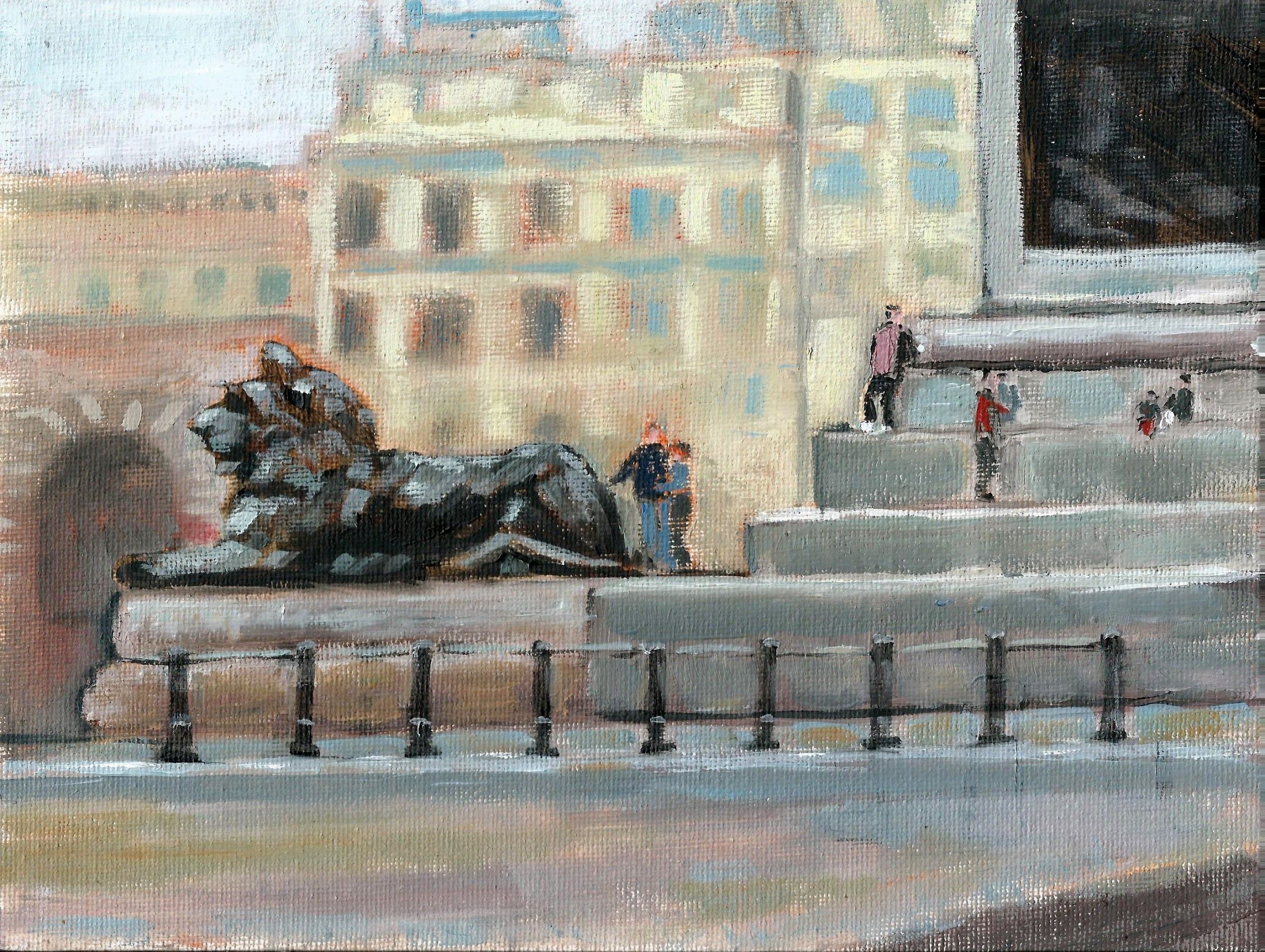 Trafalgar Square II by Azra Iqbal