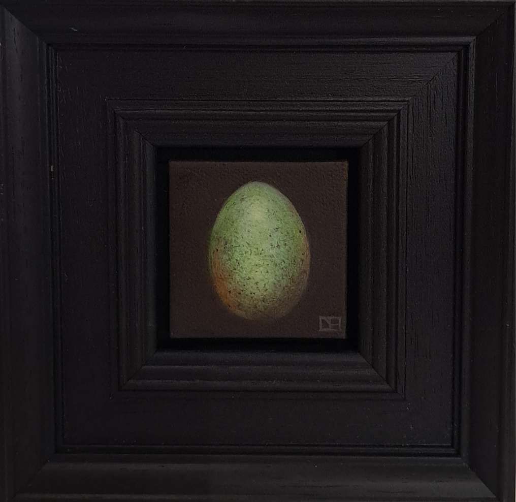 Pocket Yellow Green Blackbird's Egg by Dani Humberstone