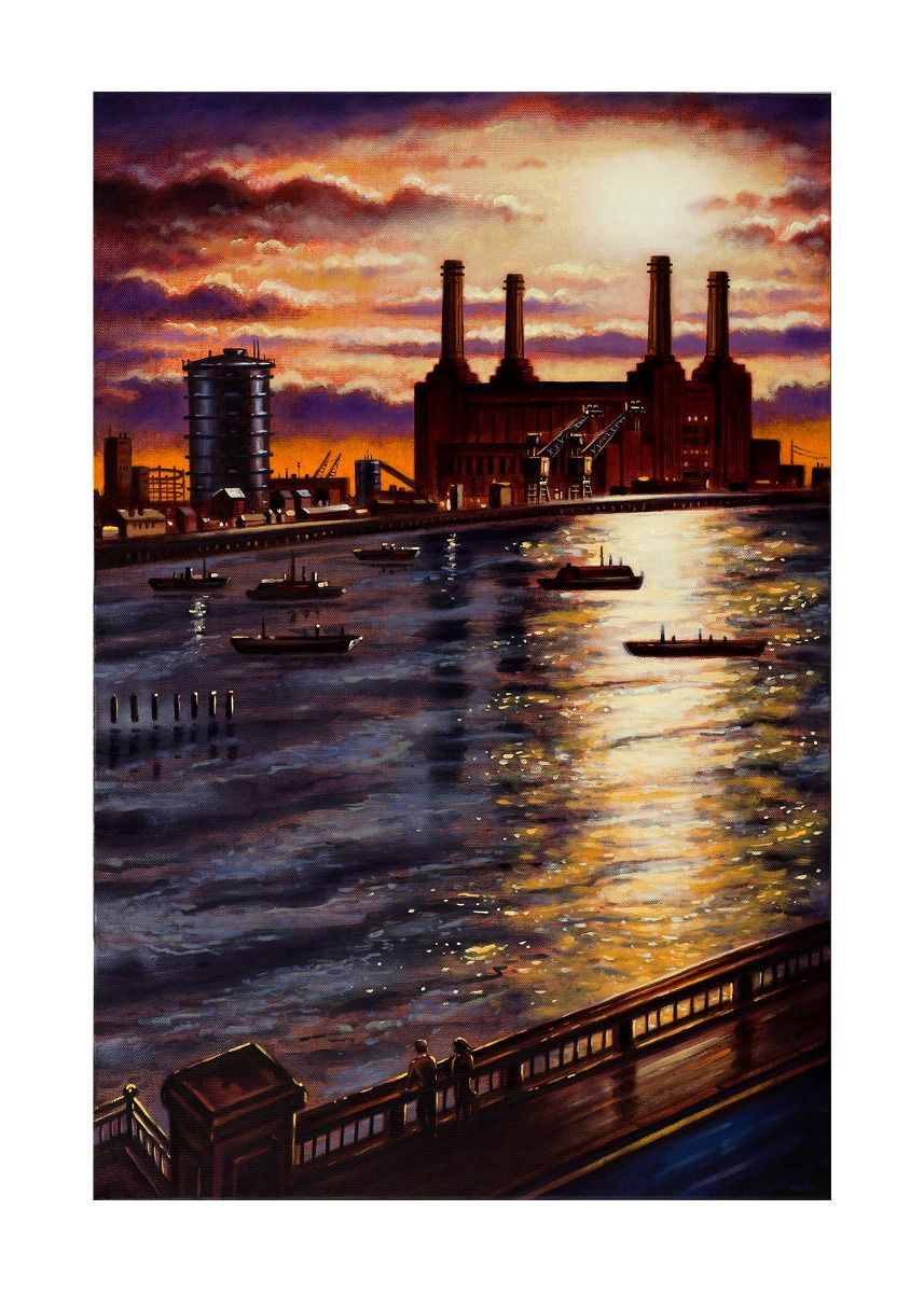 Battersea from Vauxhall Bridge by John Duffin - Secondary Image