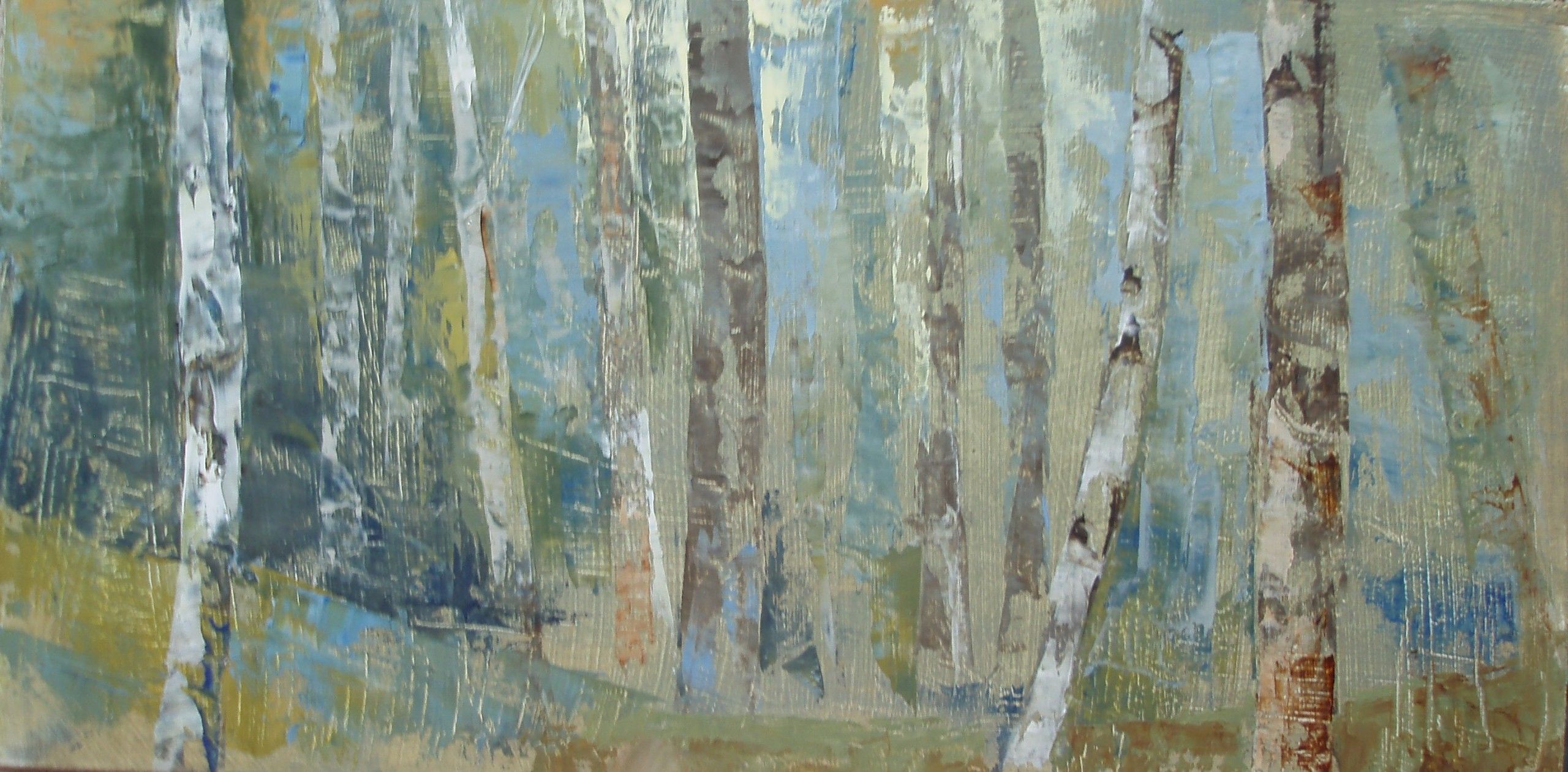 Birches IV by Andrea Bates