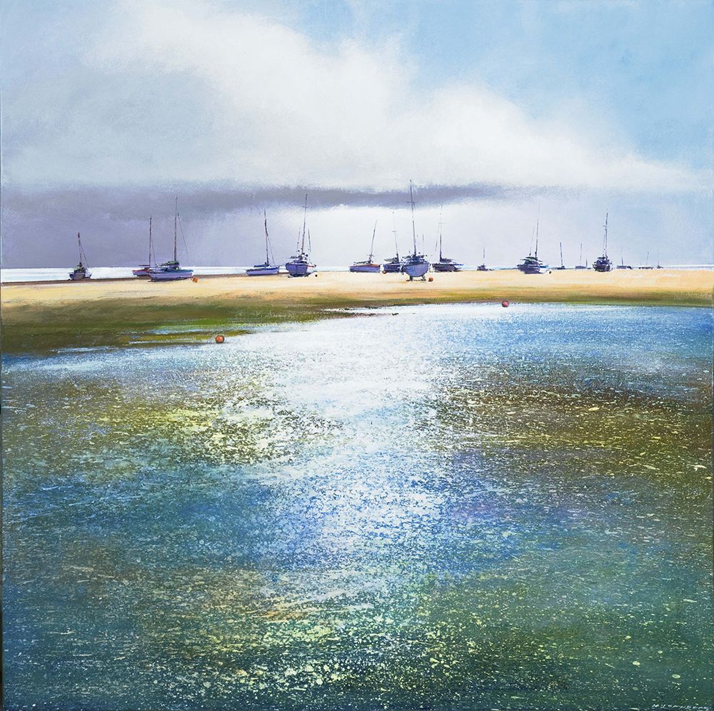 Boats at the Point, Blakeney by Michael Sanders