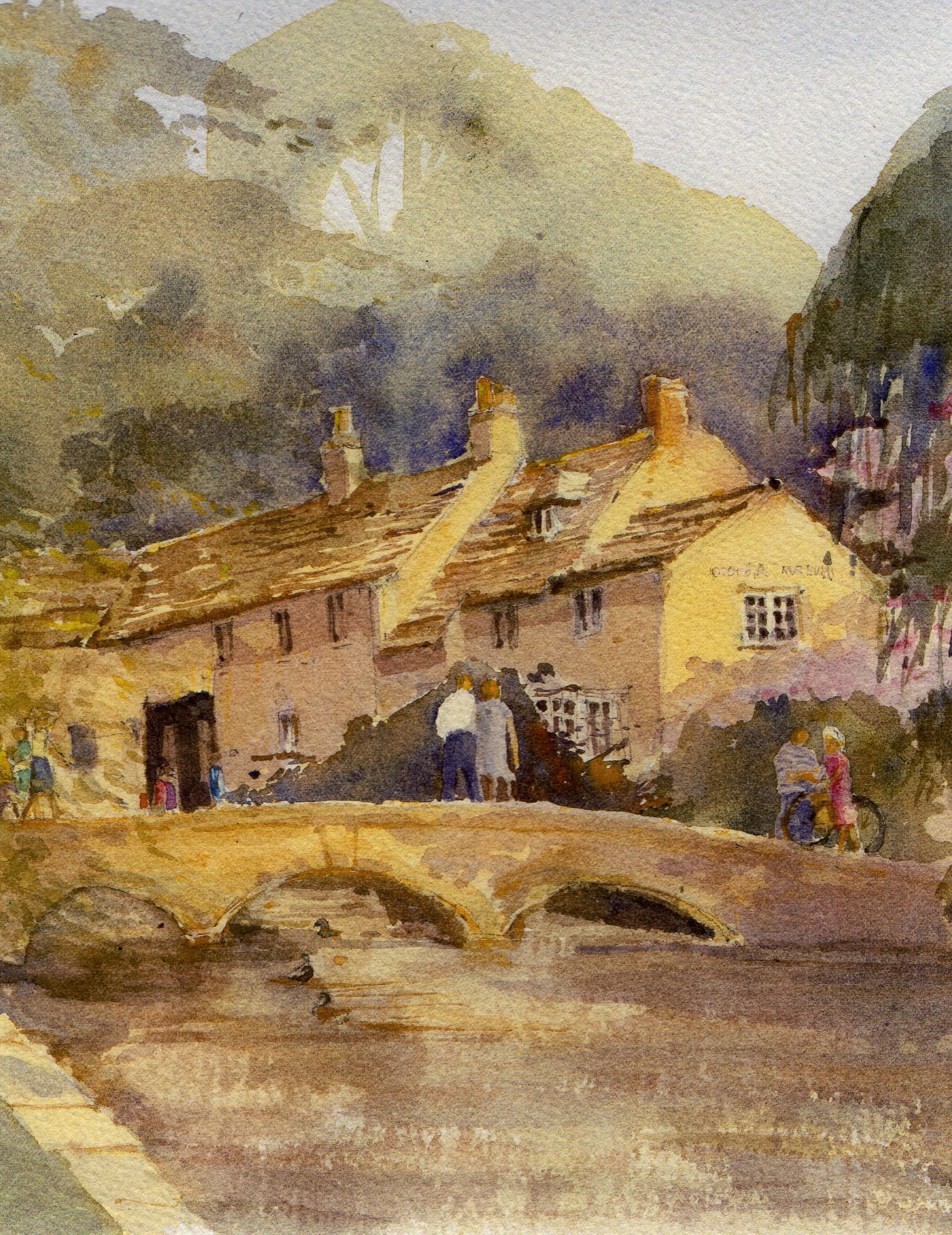 Bourton-on-the-Water (Print) by Elizabeth Chalmers