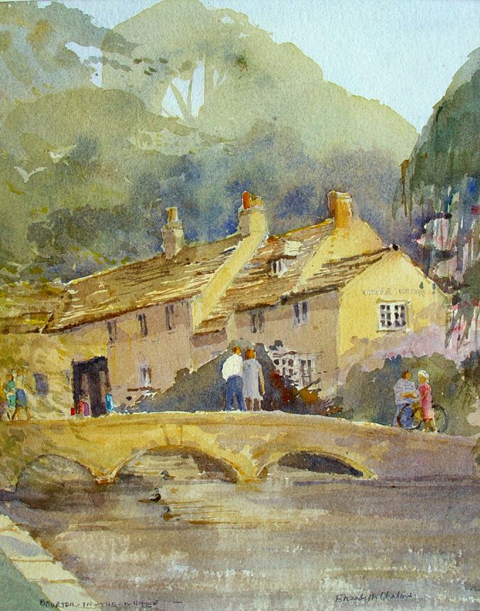 Bourton-on-the Water (Original painting) by Elizabeth Chalmers