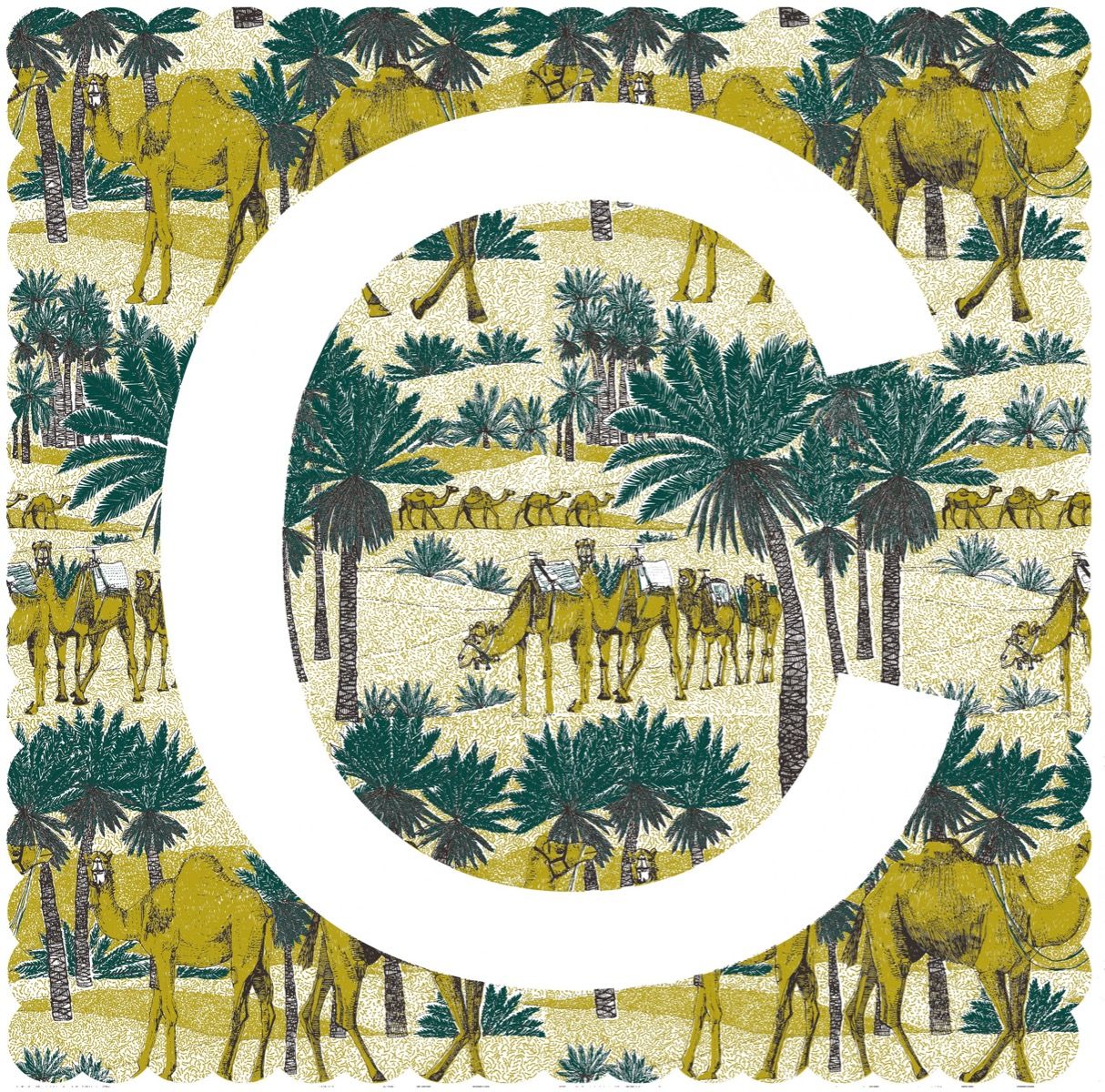 C is for Camel (large) by Clare Halifax