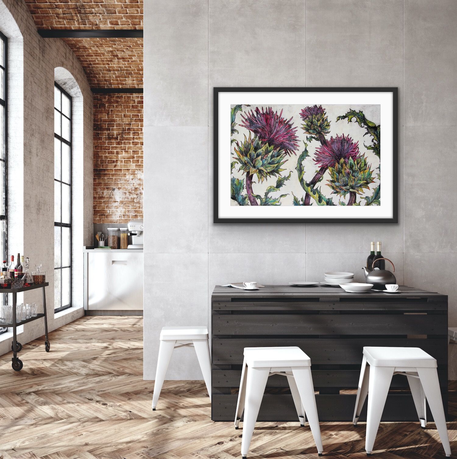 Spear Thistle by Vicky Oldfield - Secondary Image
