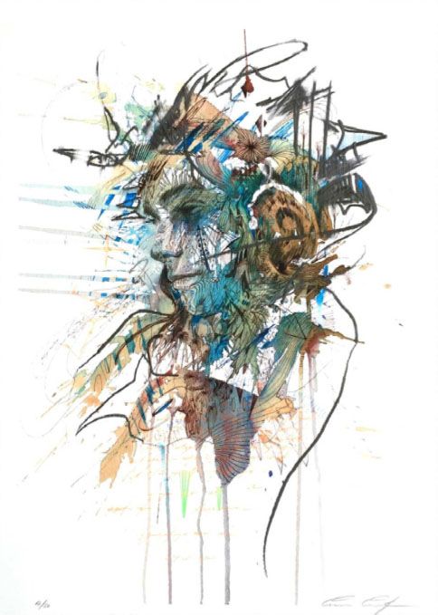 Tribal Gathering by Carne Griffiths