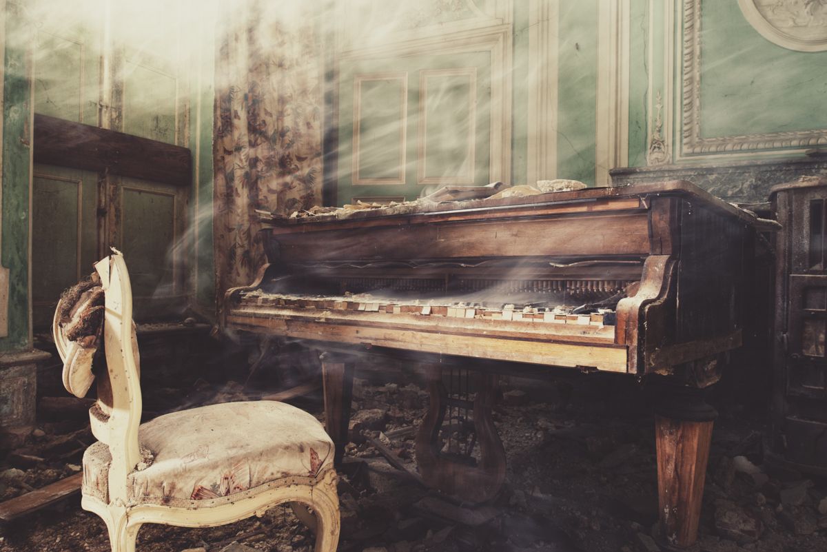 Castle Piano by Gina Soden