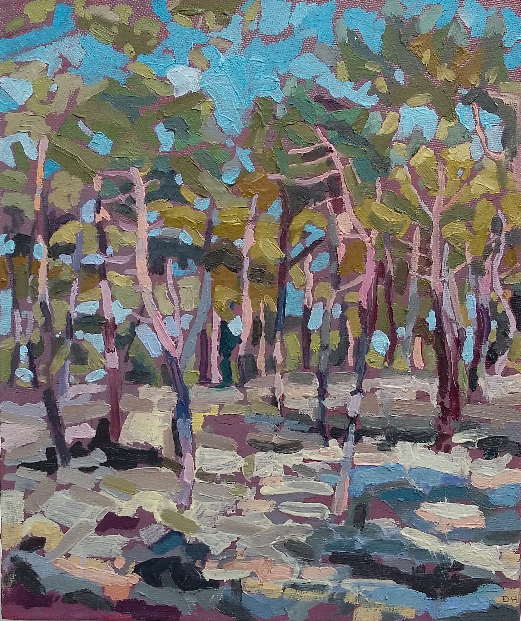 Cedars at Dusk by Diane Hadden