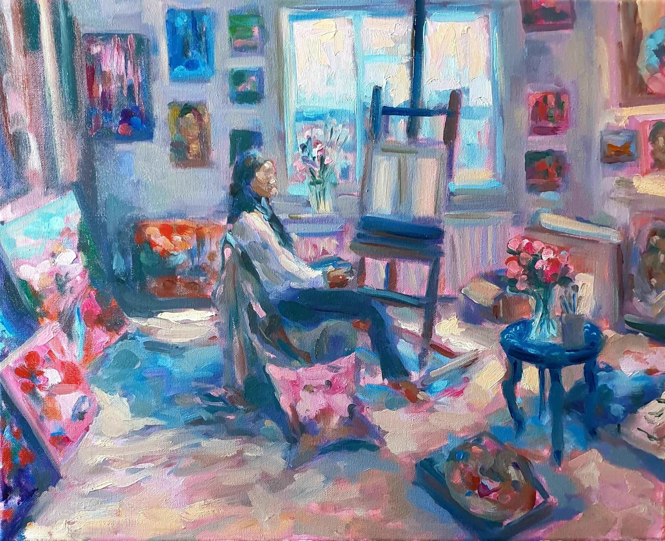 Morning in the Studio by Charmaine Chaudry