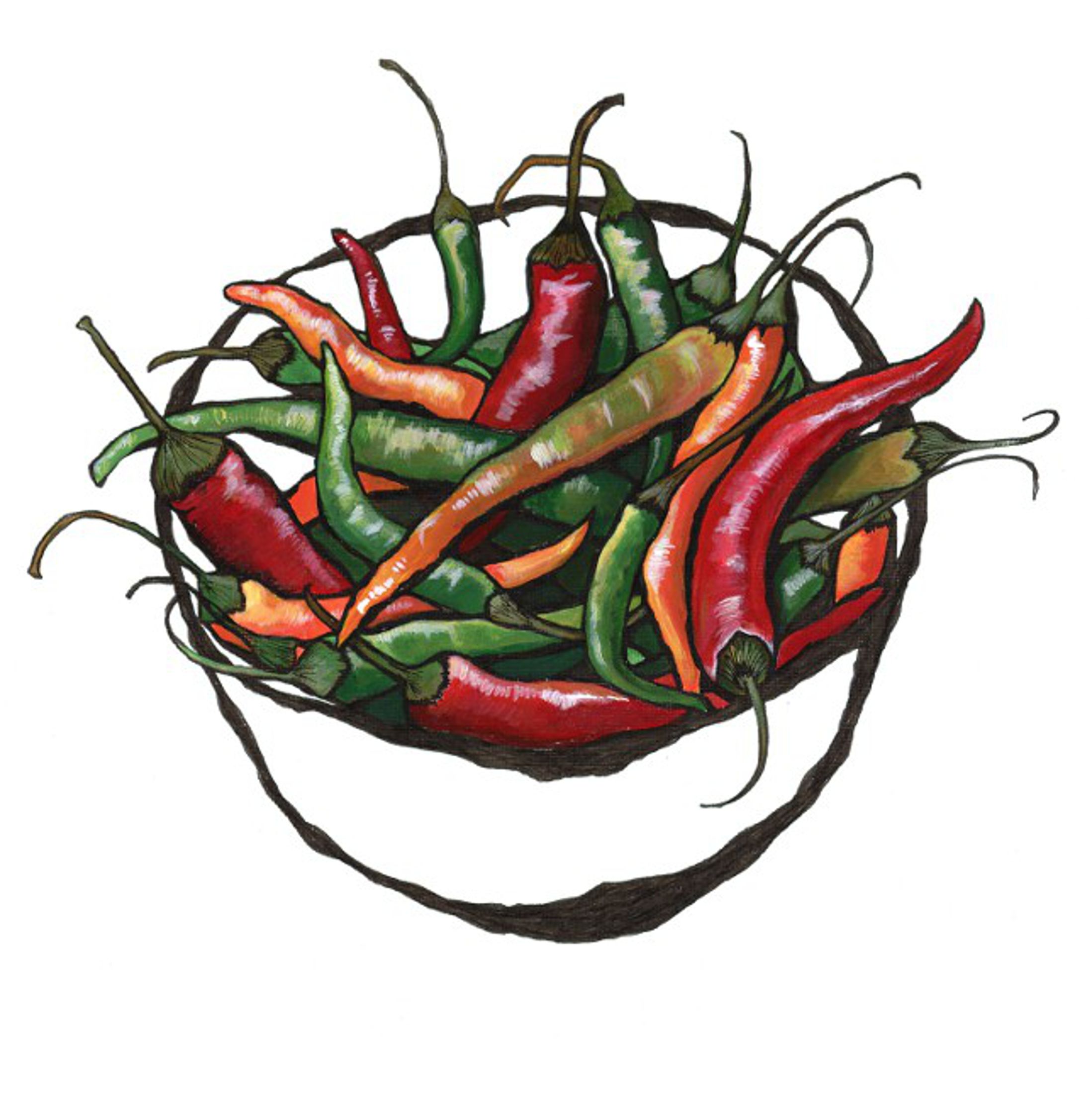 Chillies by Lucy Routh