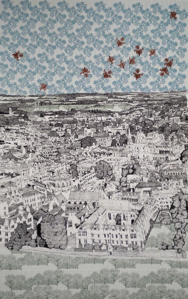 Aerial View of Oxford by Clare Halifax
